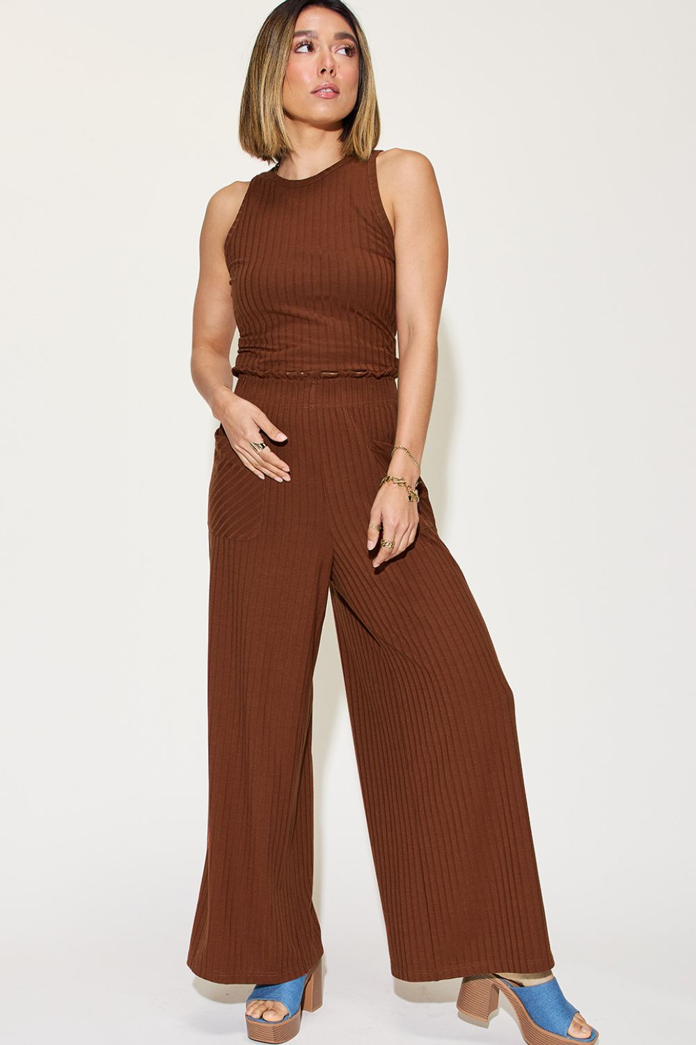 Basic Bae Tank and Pants Set