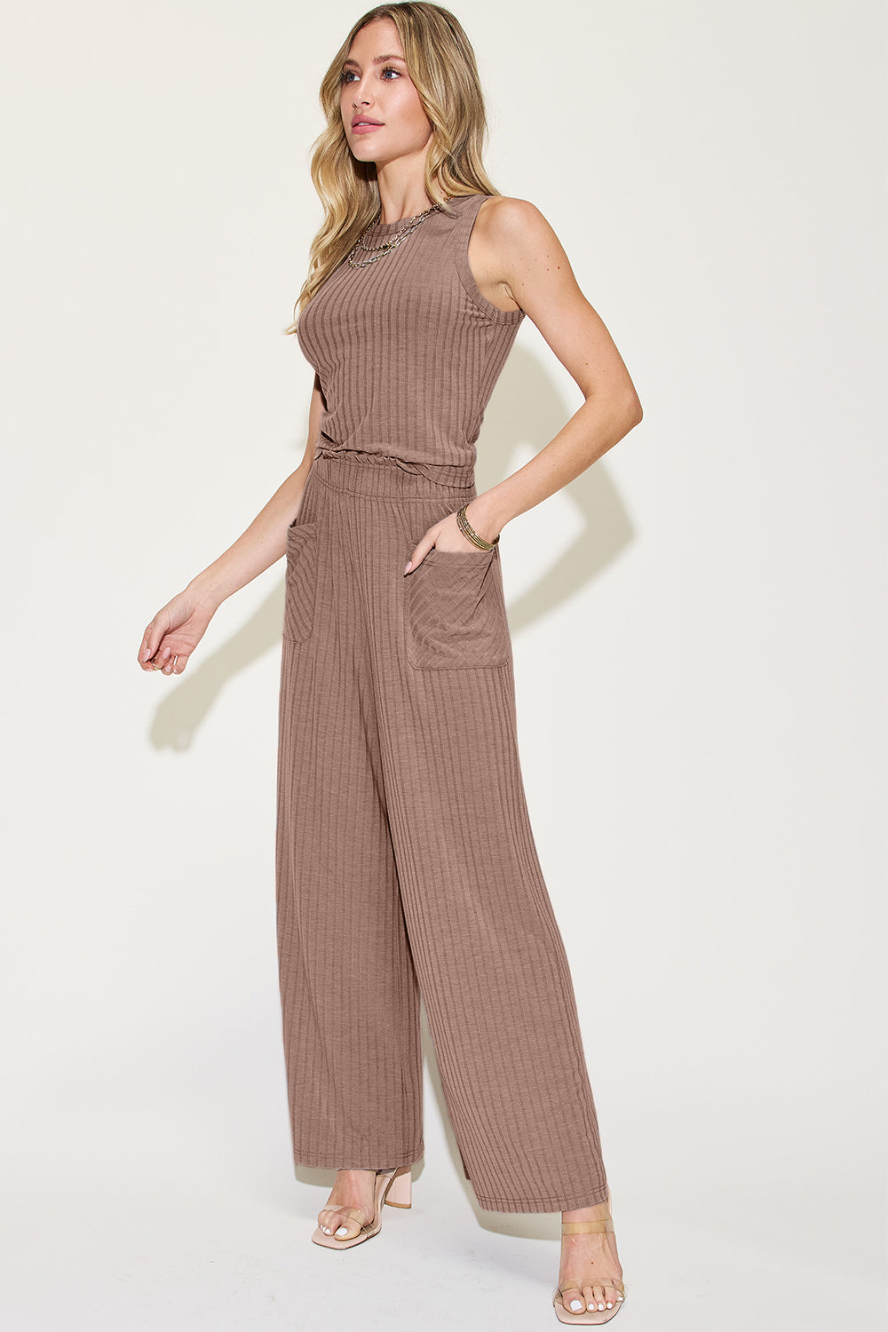 Basic Bae Tank and Pants Set