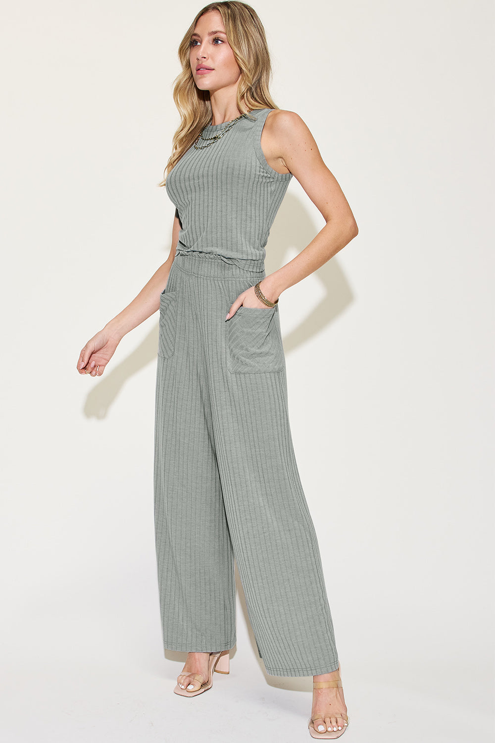Basic Bae Tank and Pants Set