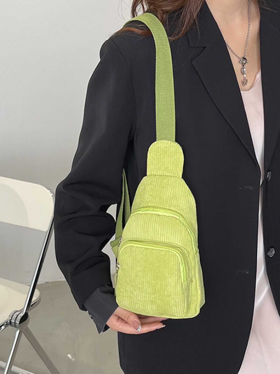 Corduroy Crossbody Bag
