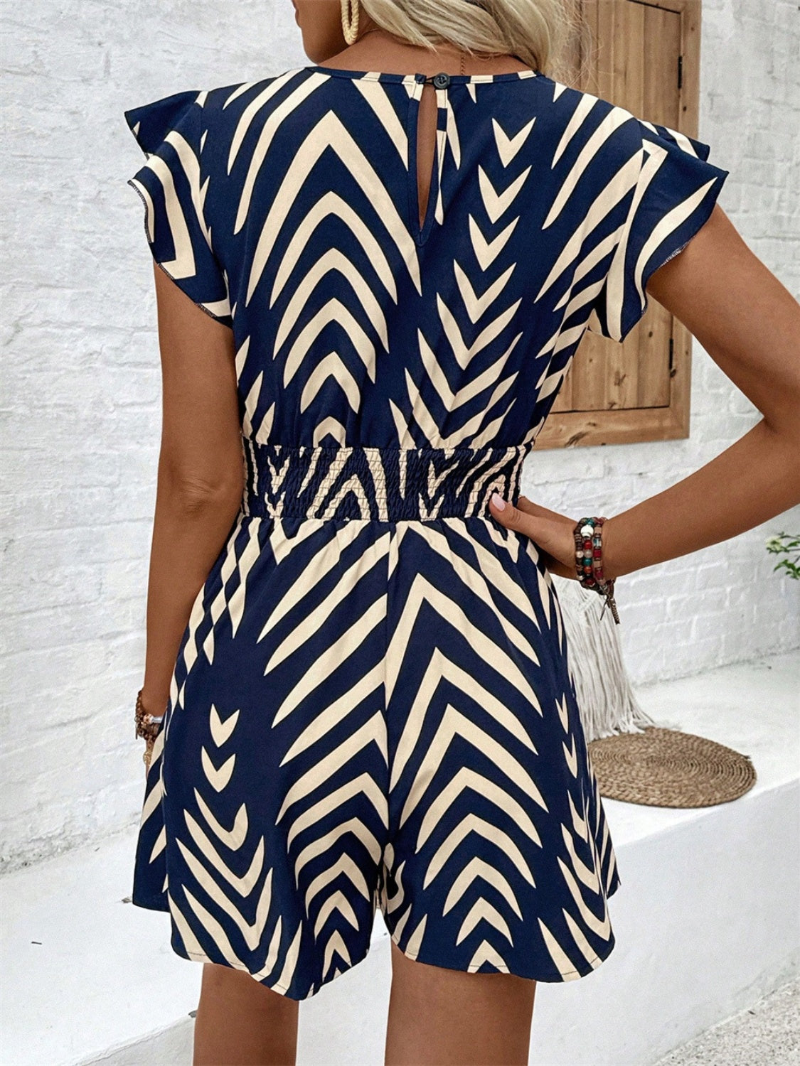 Printed Romper