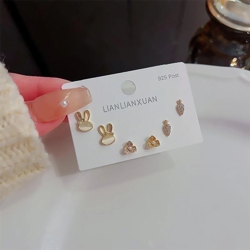 925 Zircon small earrings