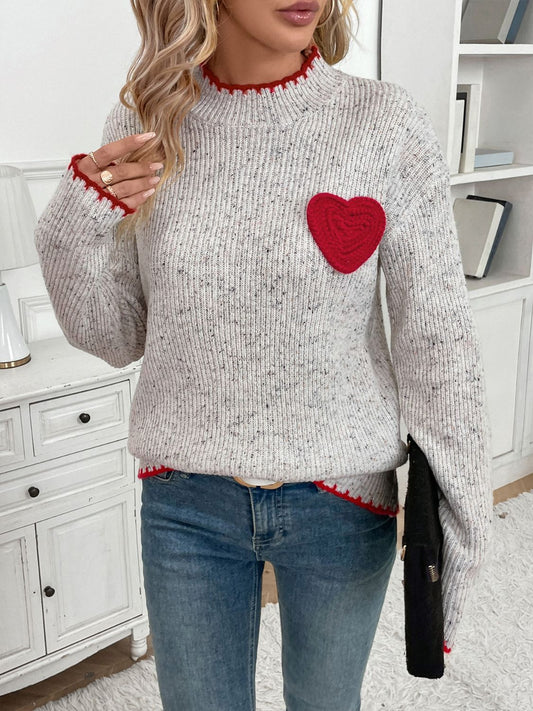 Heart Long Sleeve Sweater