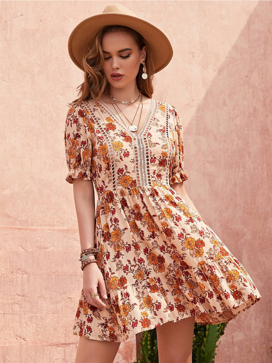 Vestido con volantes