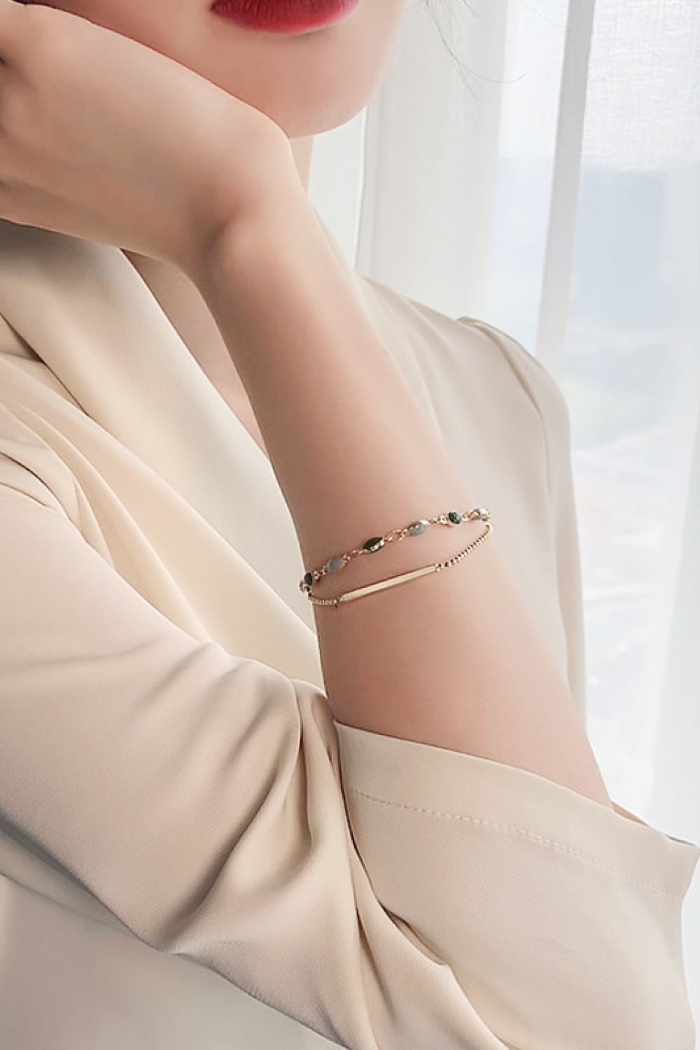 Pulsera de aleación de doble capa