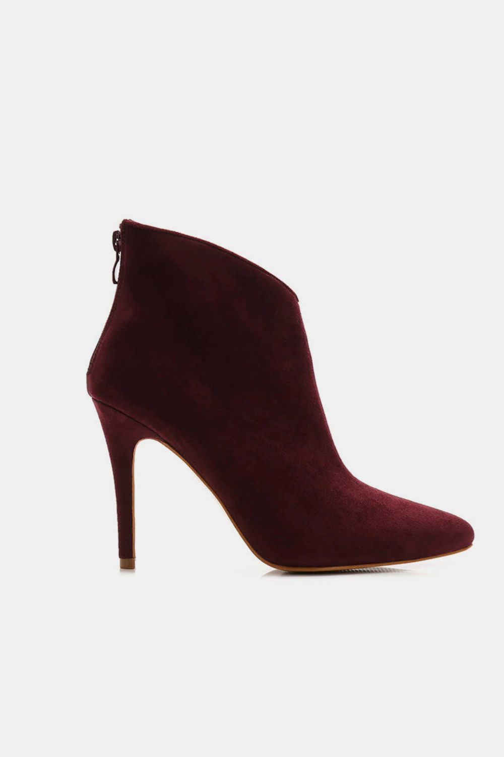Beast Fashion Suede Stiletto Ankle Booties