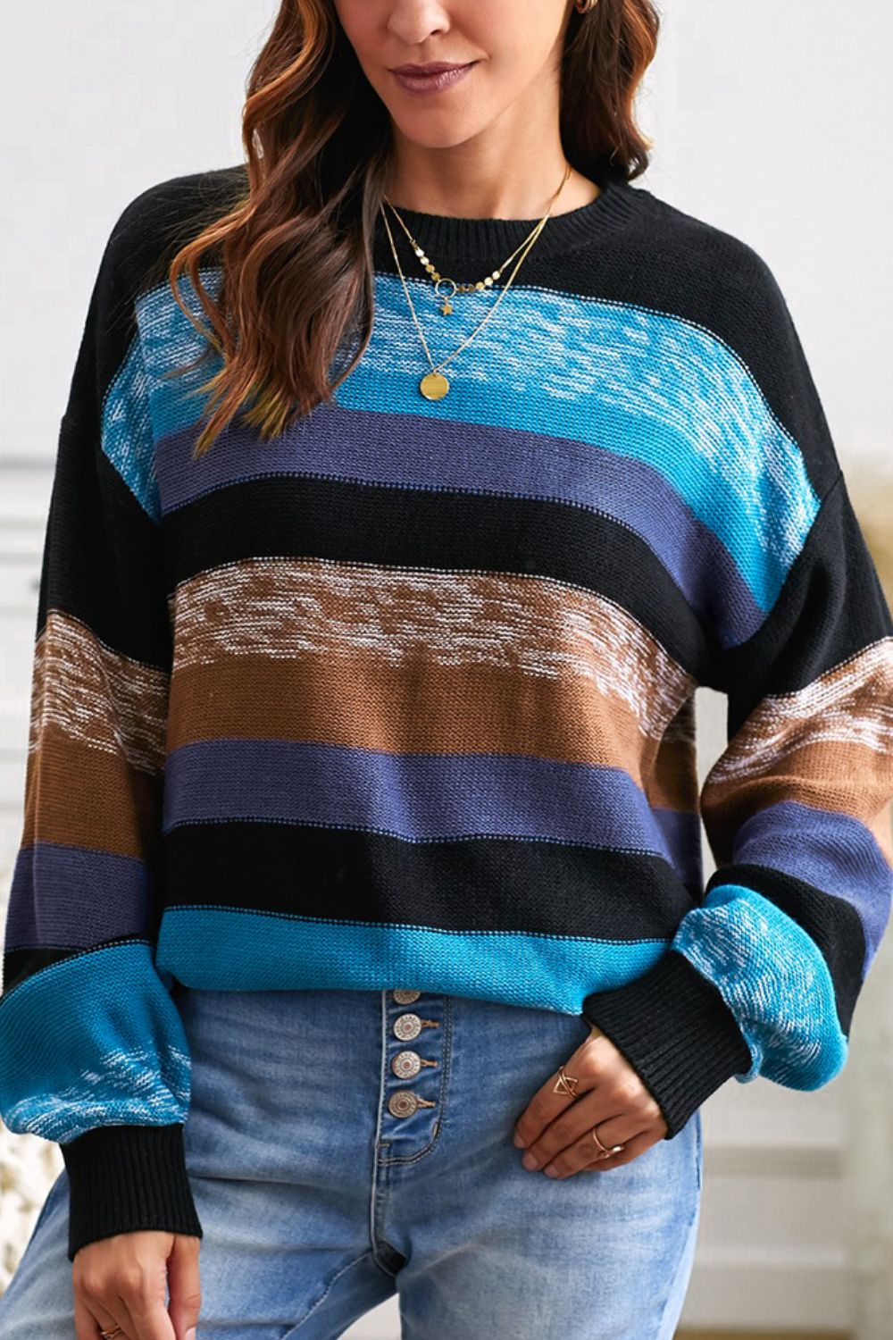 Contrast Sweater