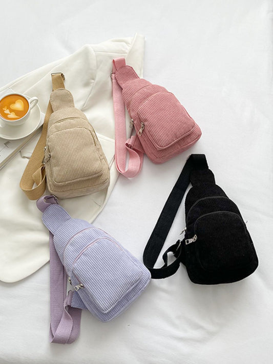 Corduroy  Crossbody Bag