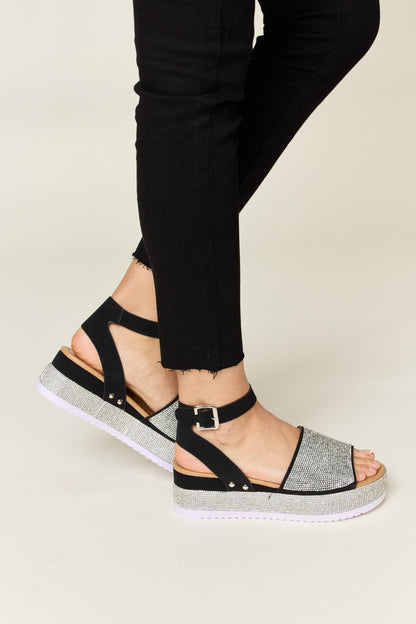 Forever Link Rhinestone,Wedge Sandals