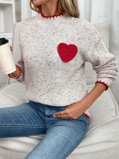 Heart Long Sleeve Sweater