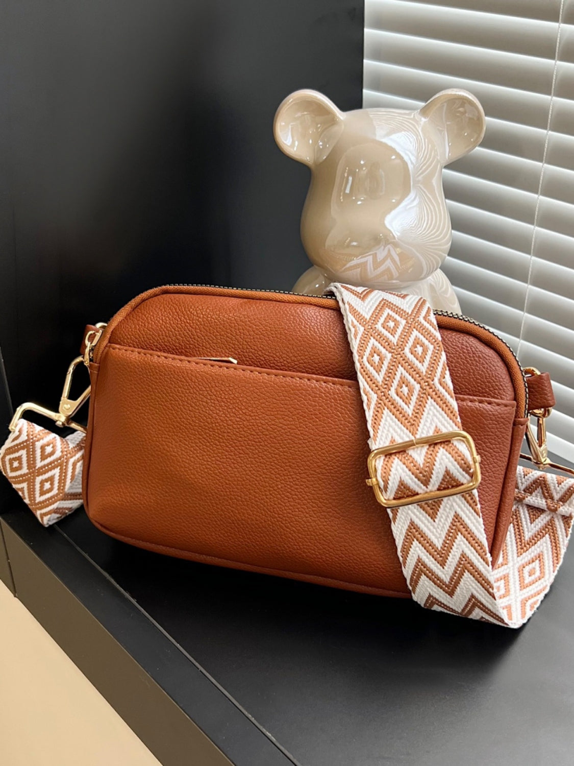 Bolso bandolera de piel
