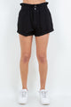 Bazi High Waist Paper Bag Shorts
