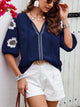 Blusa bordada con mangas abullonadas