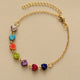 Pulsera de piedra natural con forma de corazón