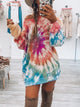 Tie-Dye Long Sleeve Dress