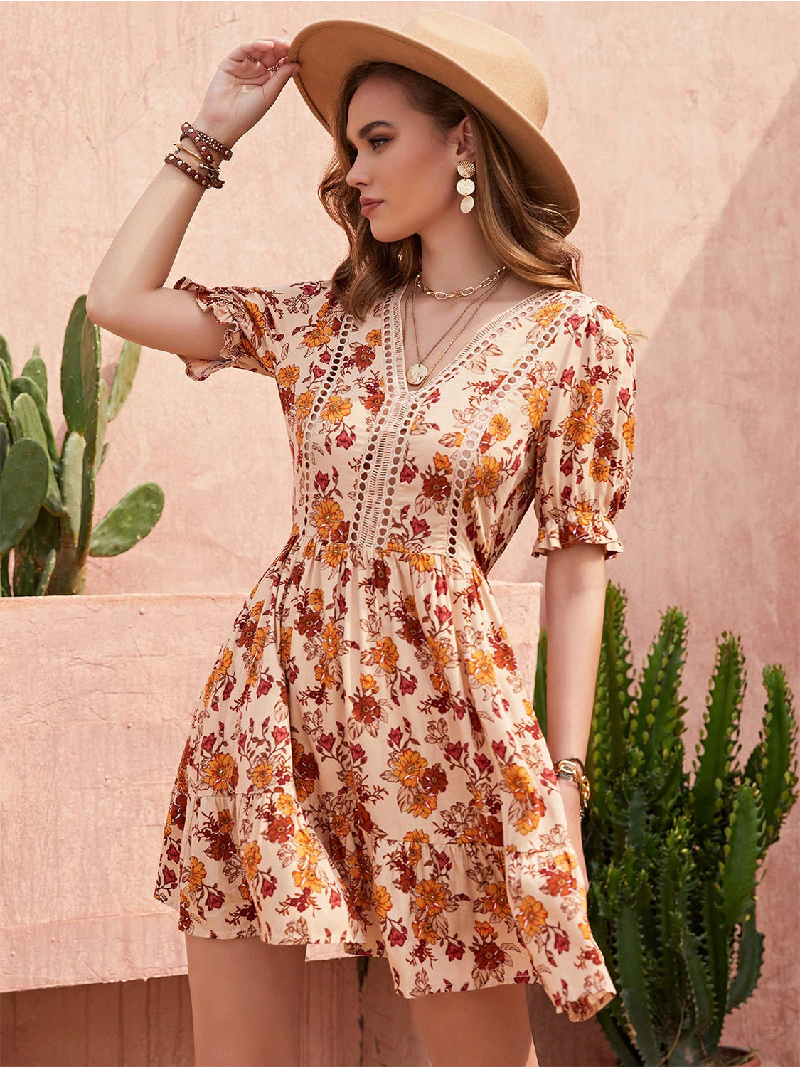 Vestido con volantes