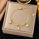 18K gold plated stainless steel bracelets
