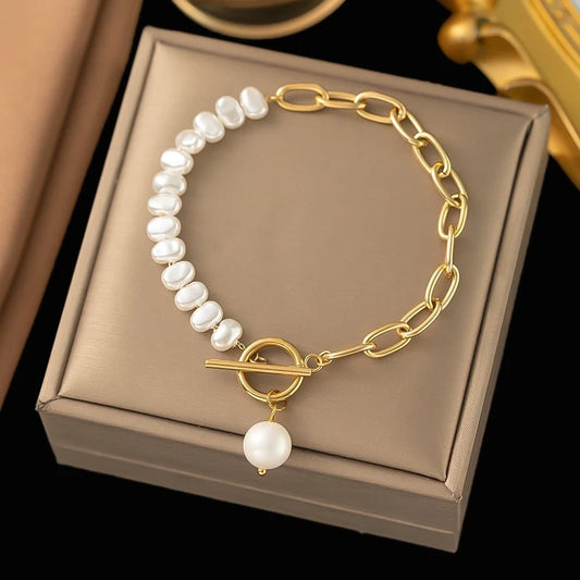 18K gold plated stainless steel bracelets