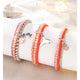 Bohemian Geometric, Artificial Pearls Shell Bracelets