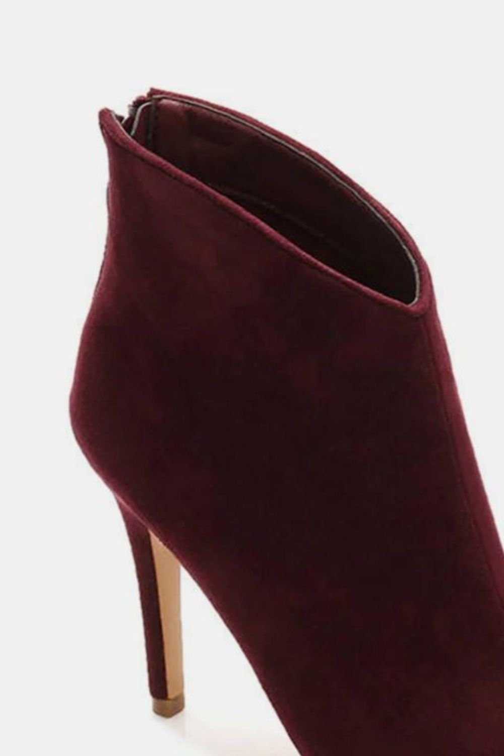 Beast Fashion Suede Stiletto Ankle Booties