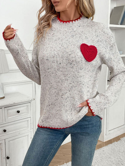 Heart Long Sleeve Sweater