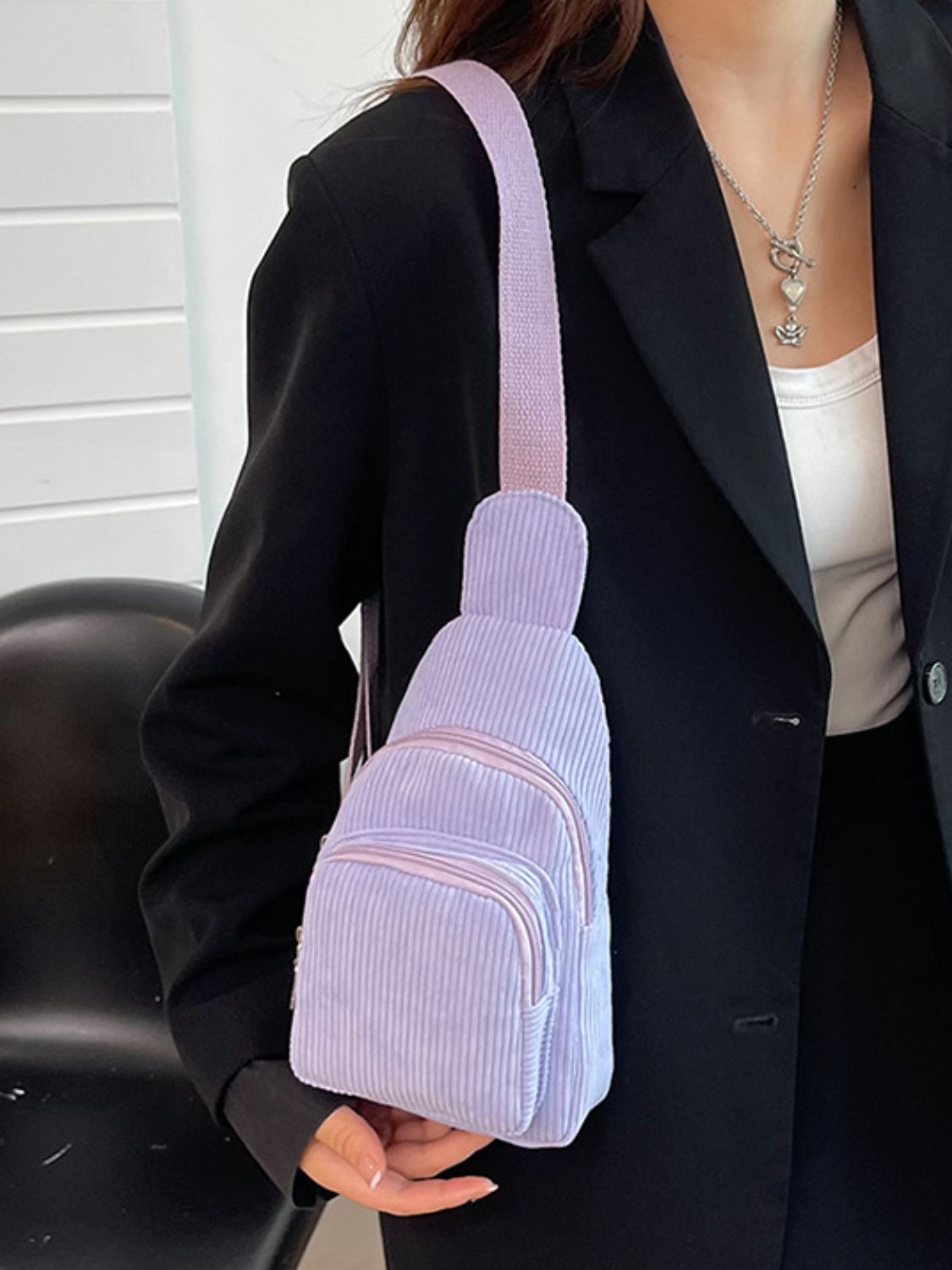 Corduroy  Crossbody Bag