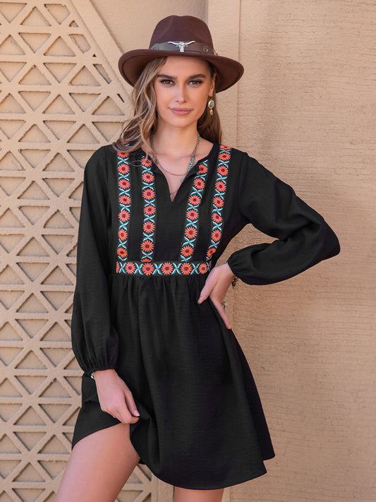 Printed Mini Dress
