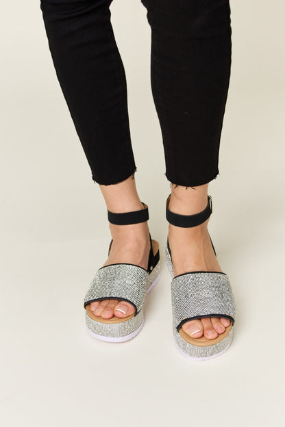 Forever Link Rhinestone,Wedge Sandals