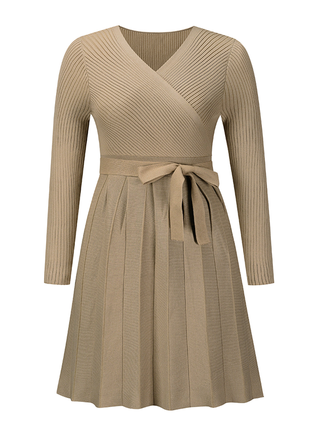 Tie Front  Sweater Dress
