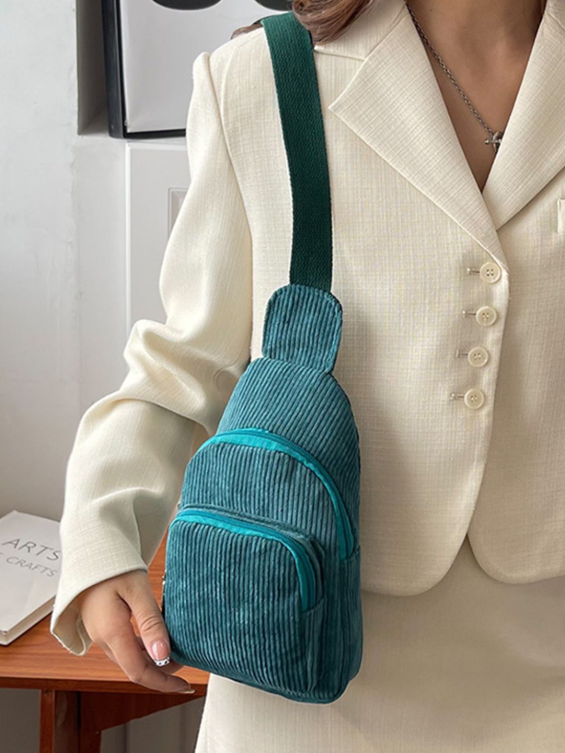 Corduroy  Crossbody Bag