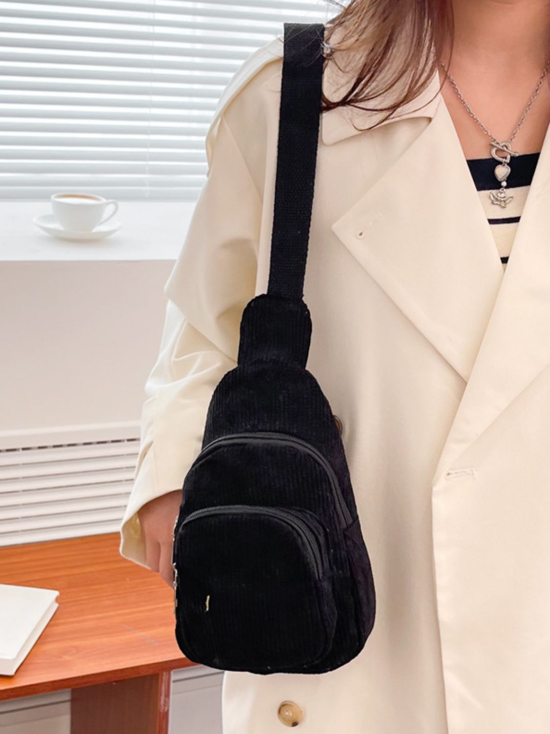 Corduroy  Crossbody Bag